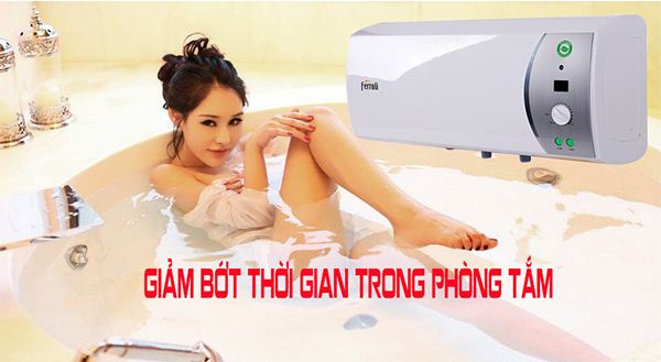 Sử dụng bình nóng lạnh Ferroli tiết kiệm điện bằng cách giảm bớt thời gian trong phòng tắm