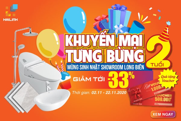 khuyến mại mừng sinh nhật showroom hải linh